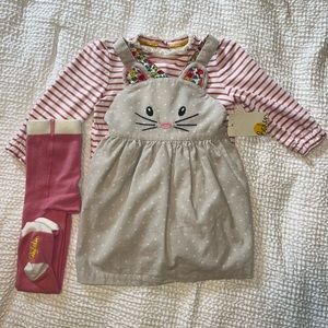 Boden Mouse Dress Set 3-6 month